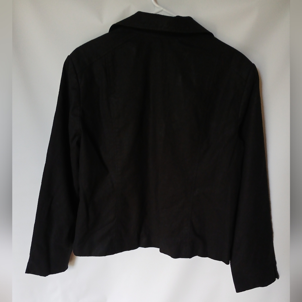 R-Q-T Womens Vintage Blazer Size 14 Color Black - Picture 2 of 8